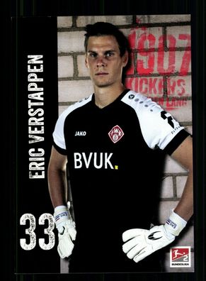 Eric Verstappen Autogrammkarte Würzburger Kickers 2020-21 Original Signiert