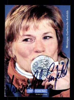Monique Grabrecht Enfeldt Autogrammkarte Original Signiert Eisschnellauf