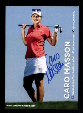 Caro Masson Autogrammkarte Original Signiert Golf
