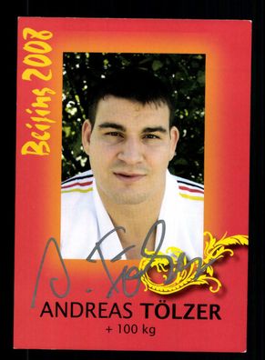 Andreas Tölzer Autogrammkarte Original Signiert Judo