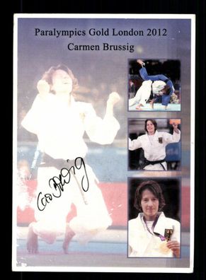 Carmen Brussig Autogrammkarte Original Signiert Judo