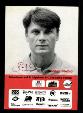 Anton Stefko Autogrammkarte Original Signiert Tischtennis