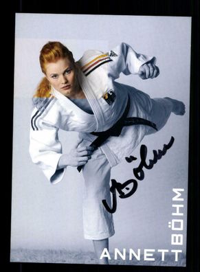 Annett Böhm Autogrammkarte Original Signiert Judo