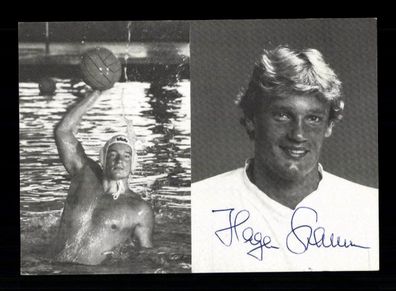 Hagen Autogrammkarte Original Signiert Wasserball