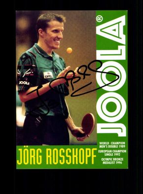 Jörg Rosskopf Autogrammkarte Original Signiert Tischtennis + 1