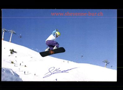Sheyenne Bur Autogrammkarte Original Signiert Snowbord