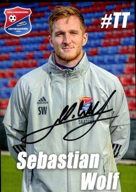 Sebastian Wolf Autogrammkarte SpVgg Unterhaching 2020-21 Original Signiert