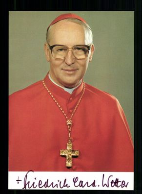 Friedrich Kardinal Wetter (1928-)Erzbischof München Original Sign# BC 172585