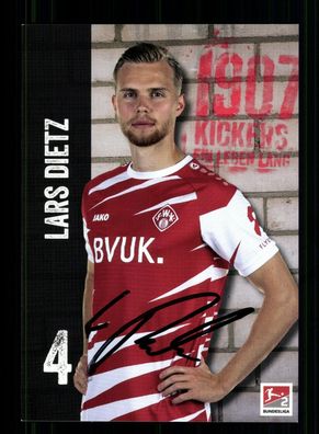 Lars Dietz Autogrammkarte Würzburger Kickers 2020-21 Original Signiert