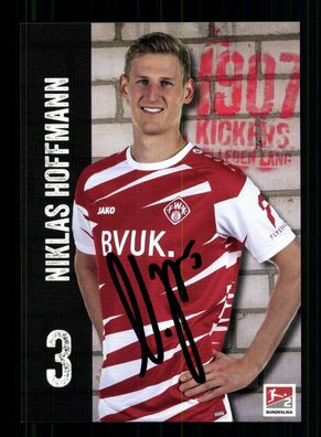 Niklas Hoffmann Autogrammkarte Würzburger Kickers 2020-21 Original Signiert