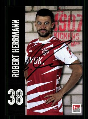 Robert Herrmann Autogrammkarte Würzburger Kickers 2020-21 Original Signiert