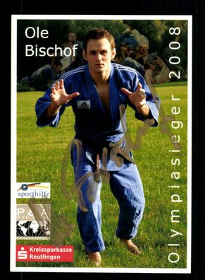Ole Bischof Autogrammkarte Original Signiert Judo
