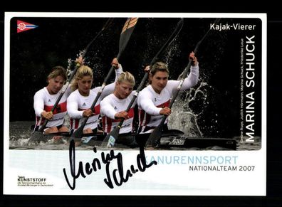 Marina Schuck Autogrammkarte Original Signiert Kajak