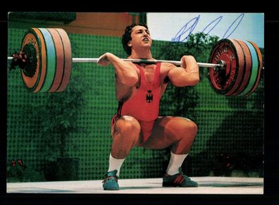 Rolf Milser Autogrammkarte Original Signiert Gewichtheben