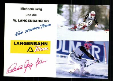 Michaela Gerg Autogrammkarte Original Signiert Ski Alpin