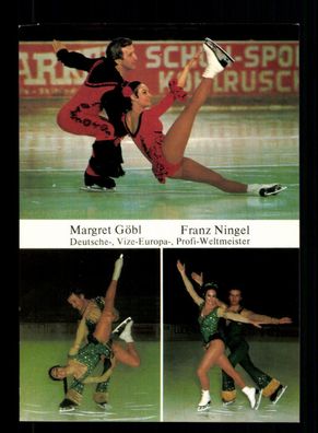 Margret Göbl und Franz Ningel Autogrammkarte Original Signiert Eiskunstlauf