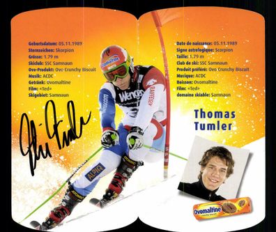 Thomas Tumler Autogrammkarte Original Signiert Ski Alpin