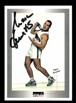 Marc Huster Autogrammkarte Original Signiert Gewichtheben