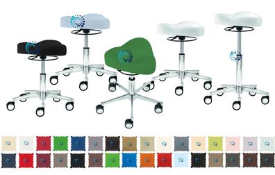 Mayer Rollhocker 1299, Dreieckssitz, optional hoch + 3D-Sitz, Praxis, Salon, Studio
