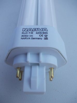 NARVA KLD-T/ E. LP 42w/865 3050 Lm Made in U.A.E. 4 Stifte Bolzen Pins DayLight Lampe