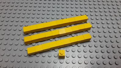 Lego 30 Basic Steine 1x1 hoch Gelb 3005 Legos haben Kratzer