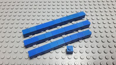 Lego 30 Basic Steine 1x1 hoch Blau 3005 Legos haben Kratzer
