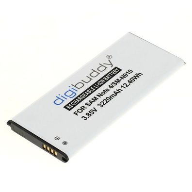 digibuddy - Ersatzakku kompatibel zu Samsung Galaxy Note 4 SM-N910 - 3,85 Volt ...