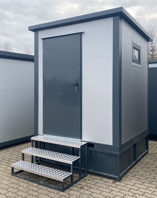 WC Container Toilette WC Box Kabine Sanitärcontainer mit Fäkalientank o. Dusche
