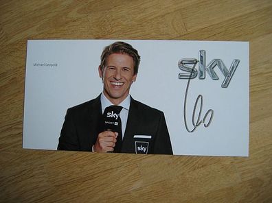 Sky Fernsehmoderator Michael Leopold - handsigniertes Autogramm!!!