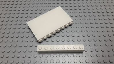 Lego 5 Basic Steine 1x8 hoch Weiß 3008 Set 148 7994 6398 10196