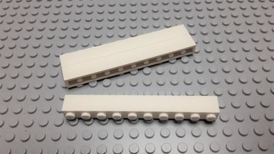 Lego 3 Basic Steine 1x10 hoch Weiß 6111 Set 8639 1792 7208