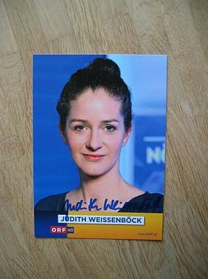 ORF Moderatorin Judith Weissenböck - handsigniertes Autogramm!!!