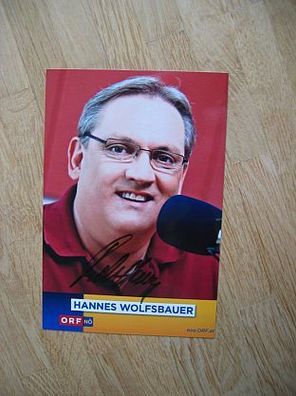 ORF Moderator Hannes Wolfsbauer - handsigniertes Autogramm!!!