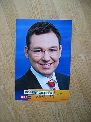 ORF Moderator Robert Ziegler - handsigniertes Autogramm!!!