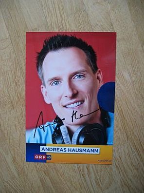 ORF Moderator Andreas Hausmann - handsigniertes Autogramm!!!