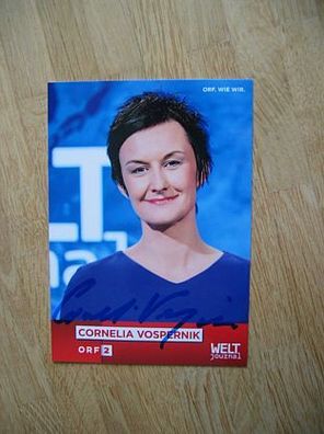 ORF Fernsehmoderatorin Cornelia Vospernik - handsigniertes Autogramm!!!