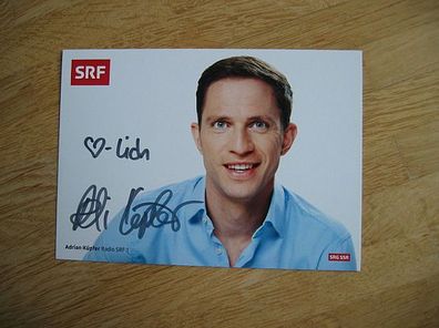 SRF Moderator Adrian Küpfer - handsigniertes Autogramm!!!