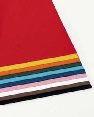 Tonzeichenpapier, 100 Bogen, 50 x 70 cm, 130 g/ qm in 10 Farben sortiert