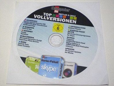 Computer BILD 5/2013 Software PC Programme CD-ROM Heft CD