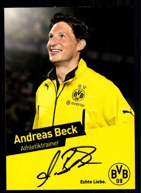 Andreas Beck Bor. Dortmund 2013-14 Orig. Sign + A 69896