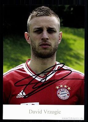 David Vrzogic Bayern München II 2013-14 Autogrammkarte Orig. Signiert