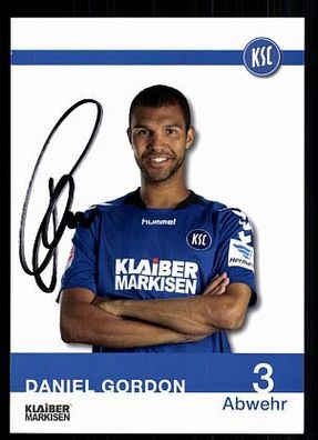 Daniel Gordon Karlsruher SC 2013-14 Orig. Sign + A 69904