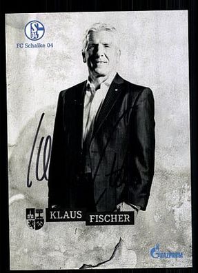 Klaus Fischer FC Schalke 04 2013-14 Autogrammkarte Orig. Sign + A 69930