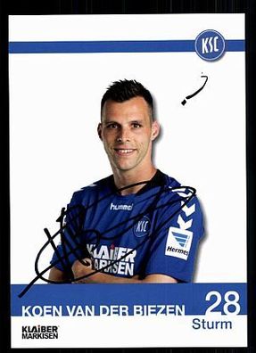 Koen Van der Biezen Karlsruher SC 2013-14 Orig. Sign + A 69910