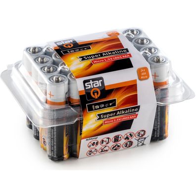 StarQ 5 * 24er 120 Stück Big Pack Micro AAA Alkaline Batterie