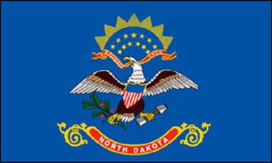Fahne Flagge North Dakota Premiumqualität