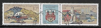 DDR gestempelt Zusammendruck W Zd 454