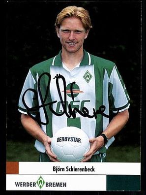 Björn Schierenbeck Werder Bremen 2000-01 Autogrammkarte + A 70021