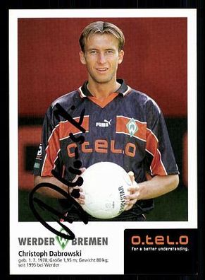 Christoph Dabrowski Werder Bremen 1998/99 Autogrammkarte+ + A 70041