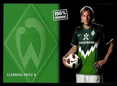 Clemens Fritz Werder Bremen 2010-11 Autogrammkarte+ + A 70046